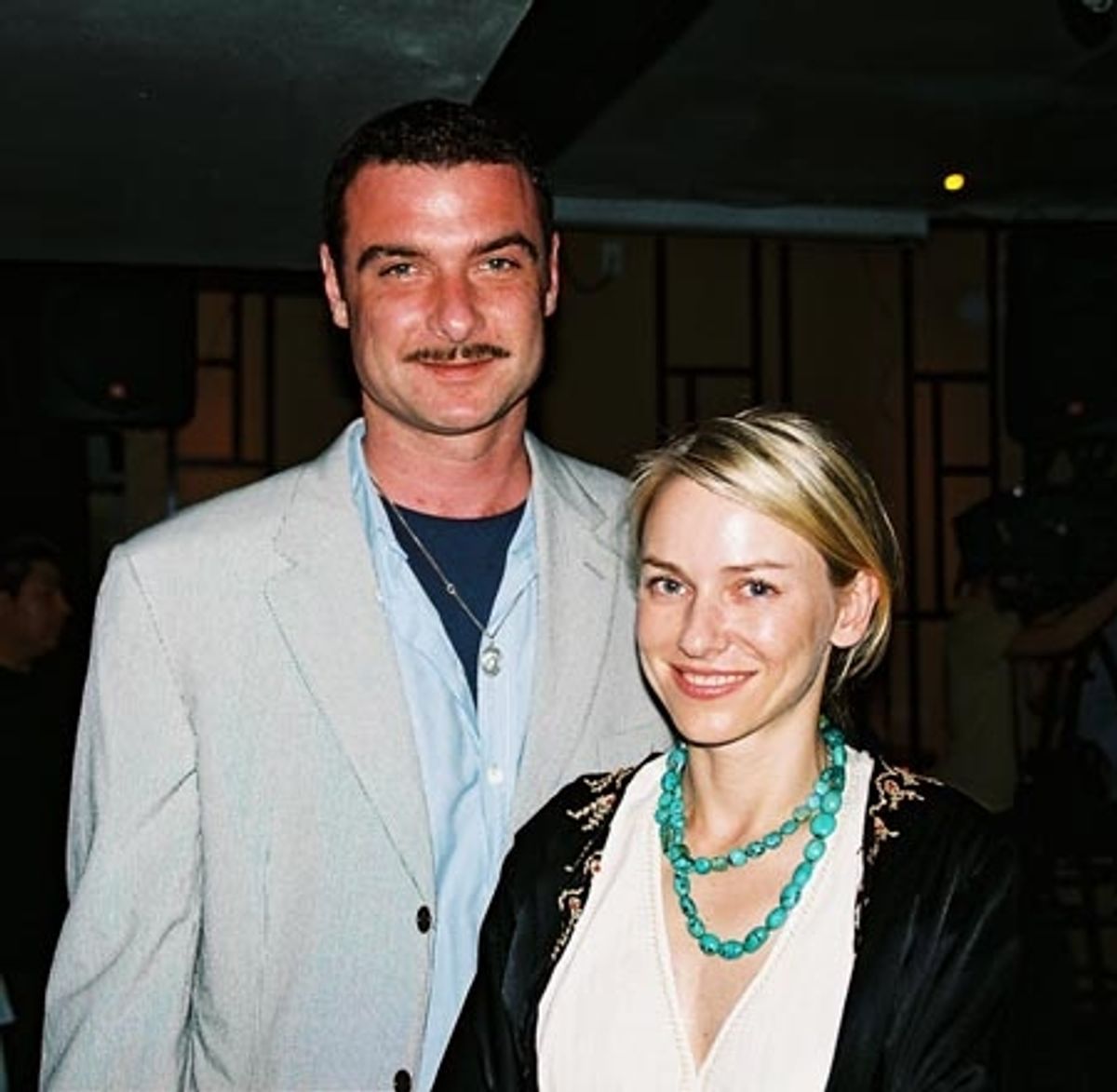 Live Schreiber and Naomi Watts (Manuscript: Off-Broadway Opening Night 2005) at 