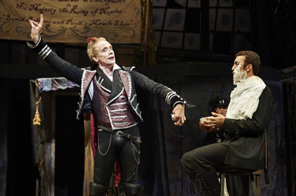 Actors Mark G. Hawbecker (left, as Adolfo Pirelli) and Alex Syiek (right) at 