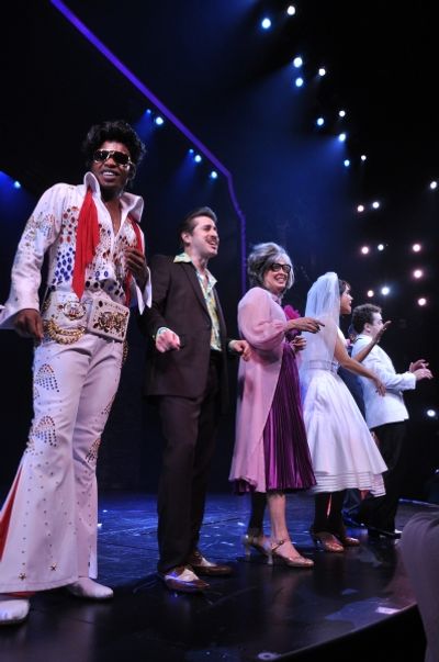 Max Kumangai, Matthew Saldivar, Nancy Opel, Brynn O''Malley, Rob McClure and Tony Dan Photo