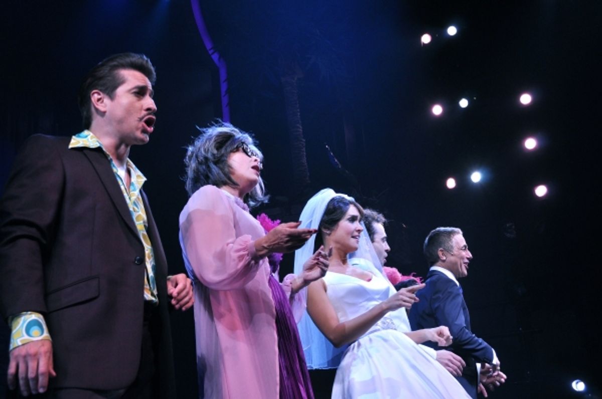 Matthew Saldivar, Nancy Opel, Brynn O''Malley, Rob McClure and Tony Danza at 