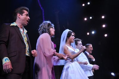 Matthew Saldivar, Nancy Opel, Brynn O''Malley, Rob McClure and Tony Danza Photo