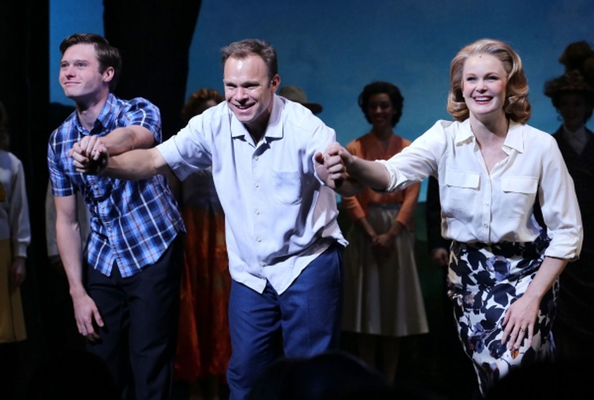 Bobby Steggert, Norbert Leo Butz and Kate Baldwin at 