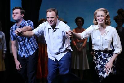 Bobby Steggert, Norbert Leo Butz and Kate Baldwin Photo