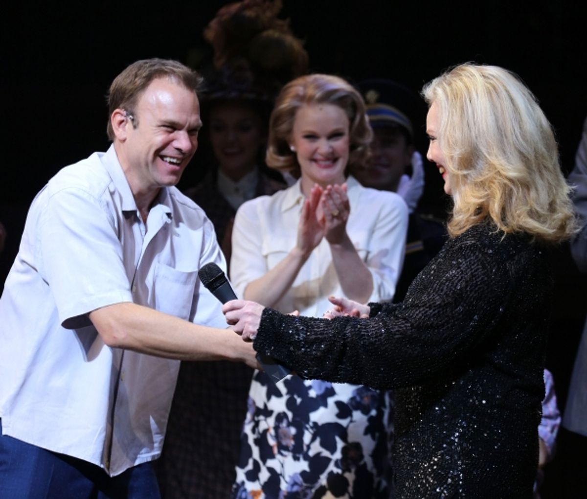 Norbert Leo Butz, Kate Baldwin and Susan Stroman at 