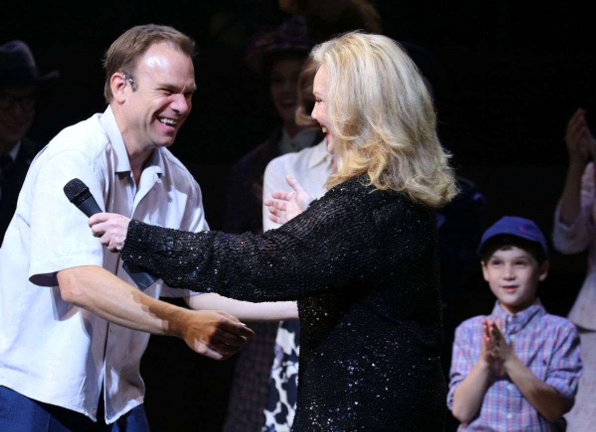 Norbert Leo Butz, Susan Stroman and Zachary Unger at 