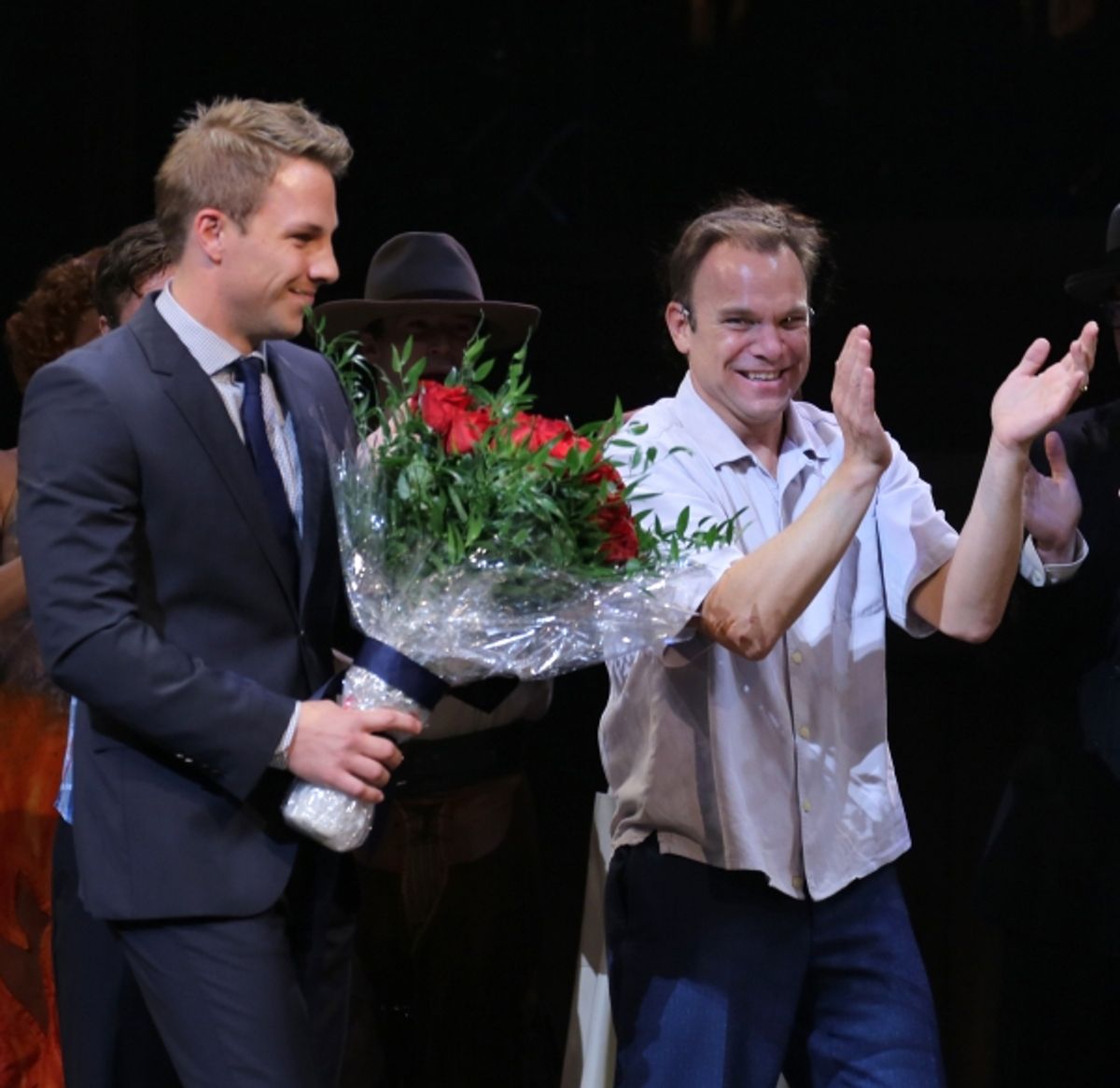 Joshua Buscher and Norbert Leo Butz at 