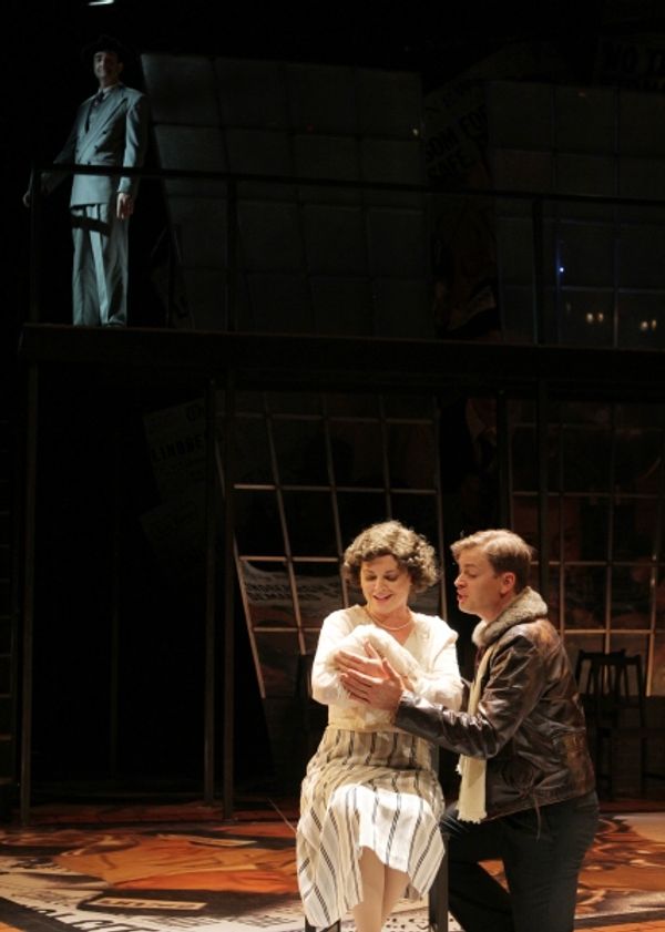 Kendall Anne Thompson and Peter Middlecamp as Anne and Charles Lindbergh holding Char Photo