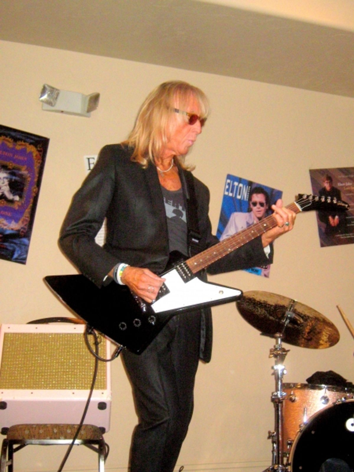 Elton John''s lead guitarist, Davey Johnstone, performs at Elton Expo. at 
