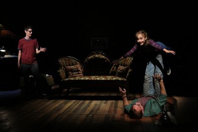 Beth Malone, Michael Cerveris, and Sydney Lucas Photo