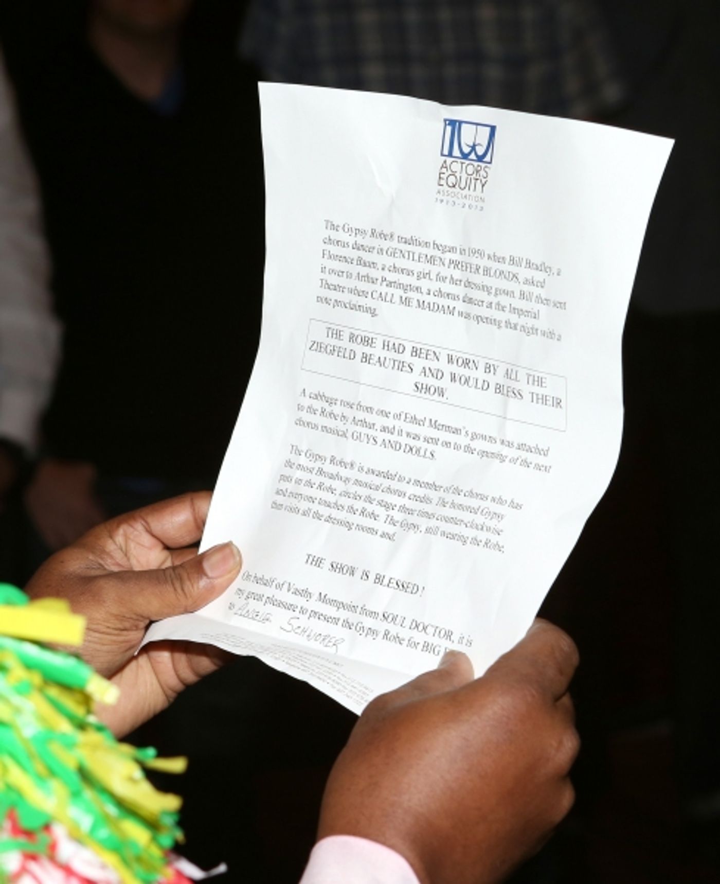 Photo Coverage: BIG FISH's Angie Schworer Receives Gypsy Robe!  Image