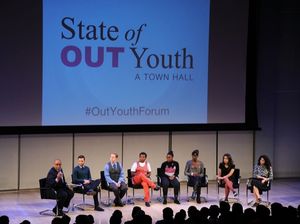 Cyndi Lauper & NYT: GLBT ''State of OUT Youth'' Town Hall Photo