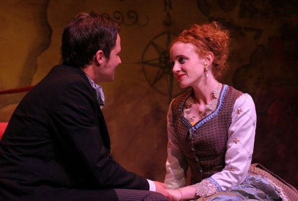 Dustin Bronson as Phileas Fogg and Caitlin Wise as Aouda Photo