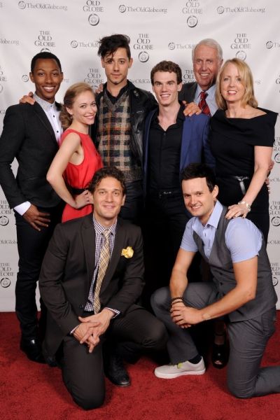 Harvey White and Sheryl White, Production Sponsors (far right), with cast members (fr Photo