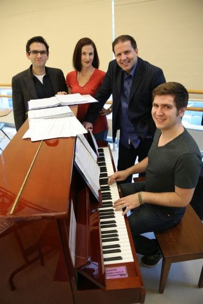 Writer Joe Iconis, choreographer Jennifer Werner, director John Simpkins and music di Photo