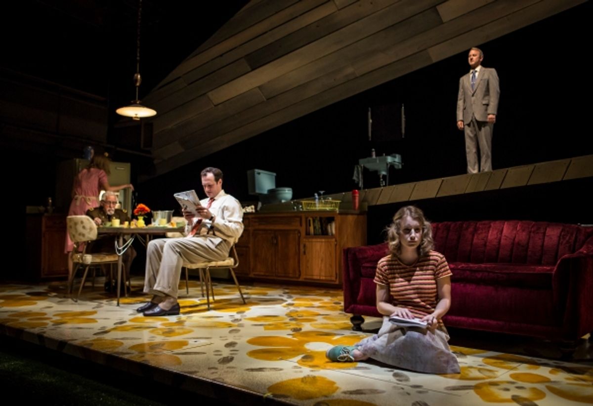 Katherine Keberlein (Violet), Mike Nussbaum (Colonel), Eric Slater (Daniel), Guy Massey (Footnote) and Catherine Combs (Beauty) at 