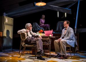 Mike Nussbaum (Colonel), Katherine Keberlein (Violet) and Eric Slater (Daniel) @ BroadwayWorld Mike Nussbaum (Colonel), Katherine Keberlein (Violet) and Eric Slater (Daniel) Photo