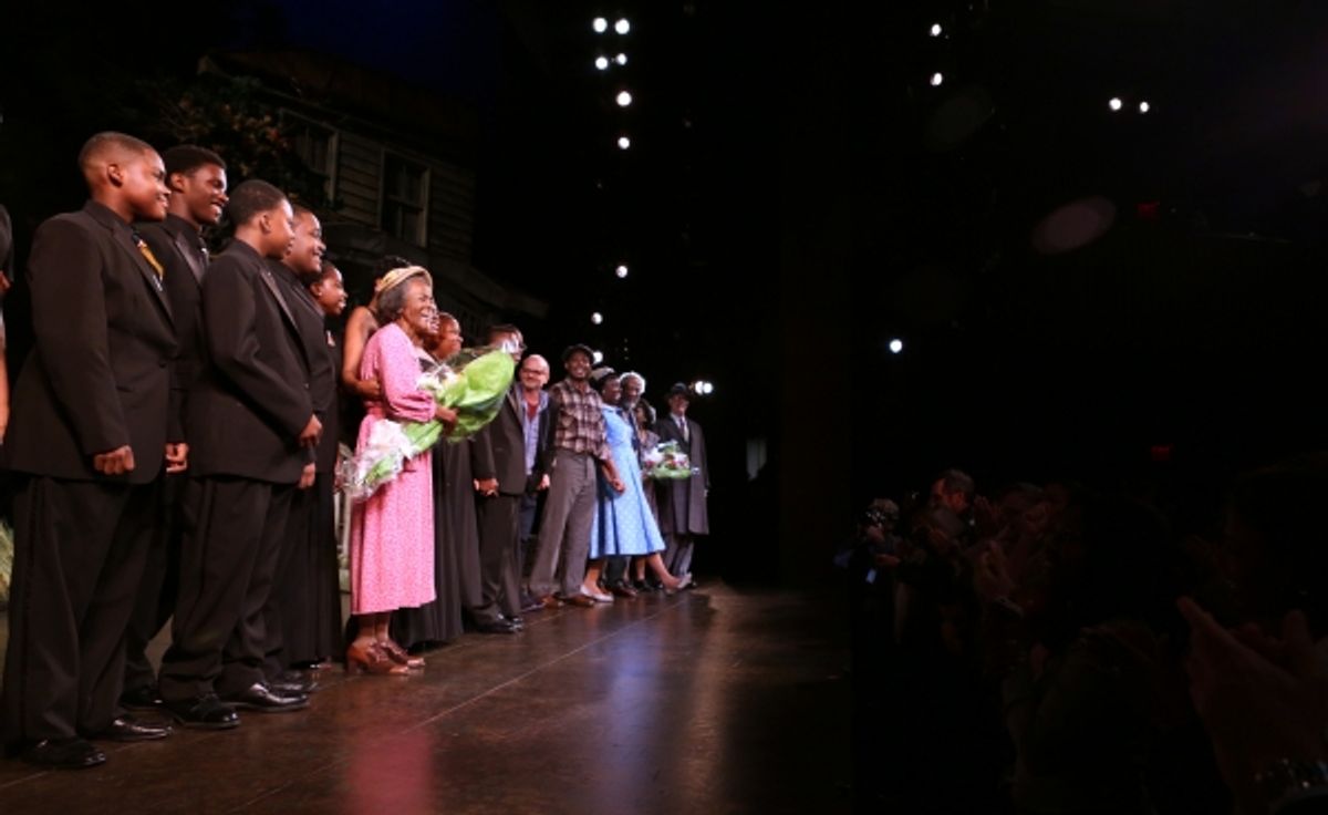 Cicely Tyson with her students and ensemble cast  at 