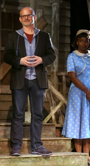 Director Michael Wilson and Adepero Oduye @ BroadwayWorld Director Michael Wilson and Adepero Oduye Photo