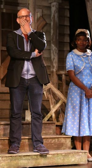 Director Michael Wilson and Adepero Oduye @ BroadwayWorld Director Michael Wilson and Adepero Oduye Photo