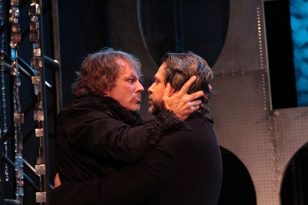 Bo Foxworth as Alcippe, Jonathon Lamer as Philiste Photo