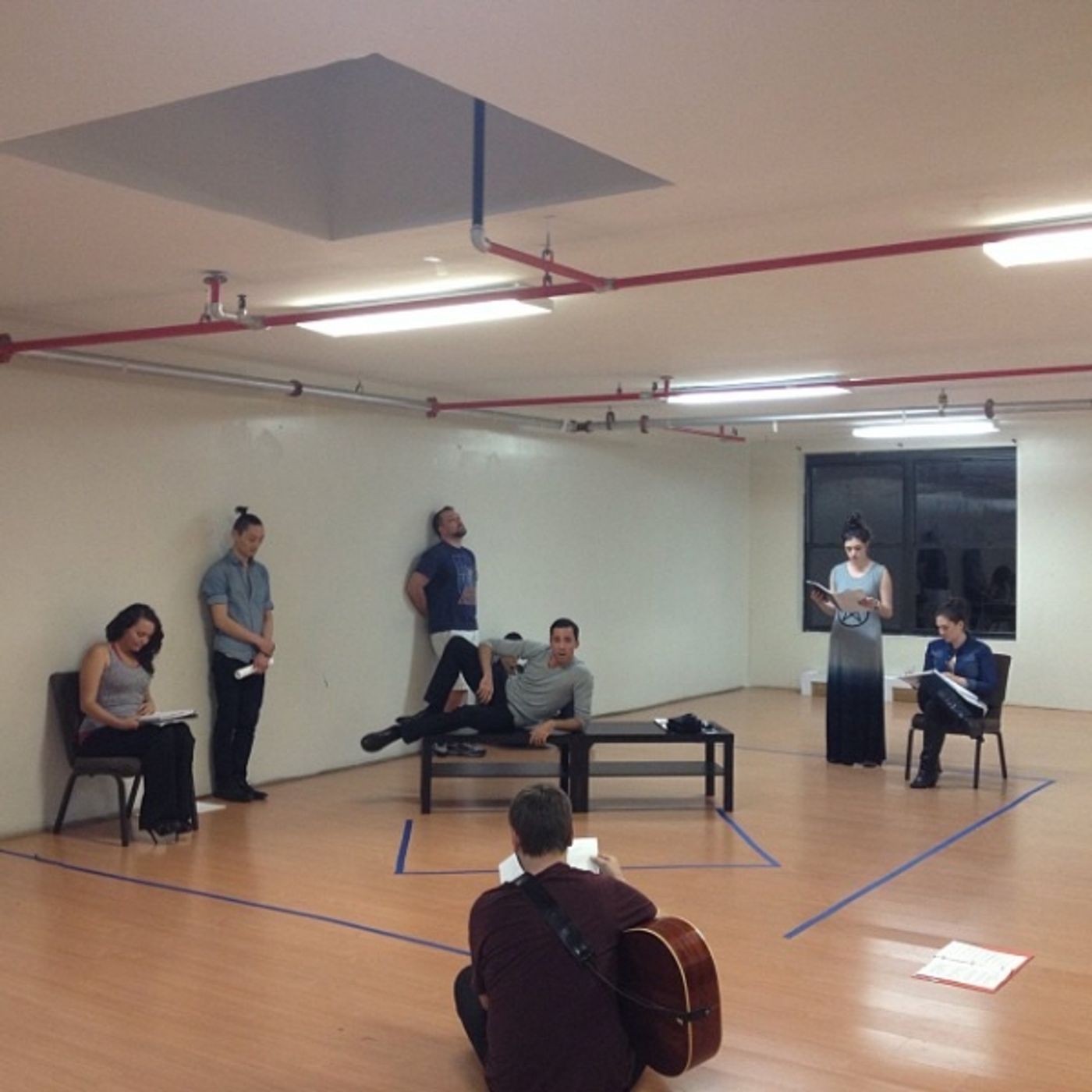 Photo Flash: Sneak Peek at Cast of Beautiful Soup's LIFT in Rehearsal  Image