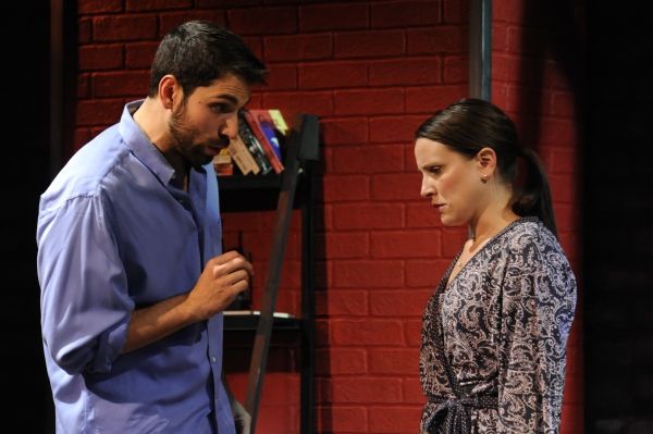 Matthew Block as Miguel Roja and Lauren Bahlman as Emma Photo