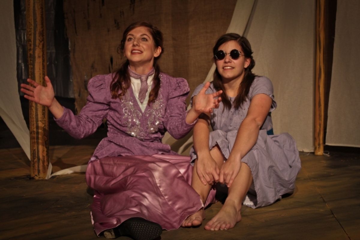 Gussie Hickman (Stevie Chaddock Lambert) and Lydie Hickman (Laura Jewell) at 