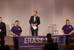FordÃ¢â‚¬â„¢s Theatre Society Director Paul R. Tetreault speaks Photo