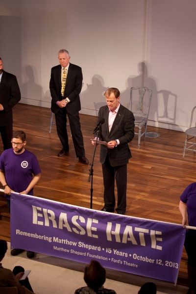 FordÃ¢â‚¬â„¢s Theatre Society Director Paul R. Tetreault speaks Photo