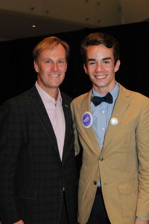 FordÃ¢â‚¬â„¢s Theatre Society Director Paul R. Tetreault and Garrison Gibbo Photo