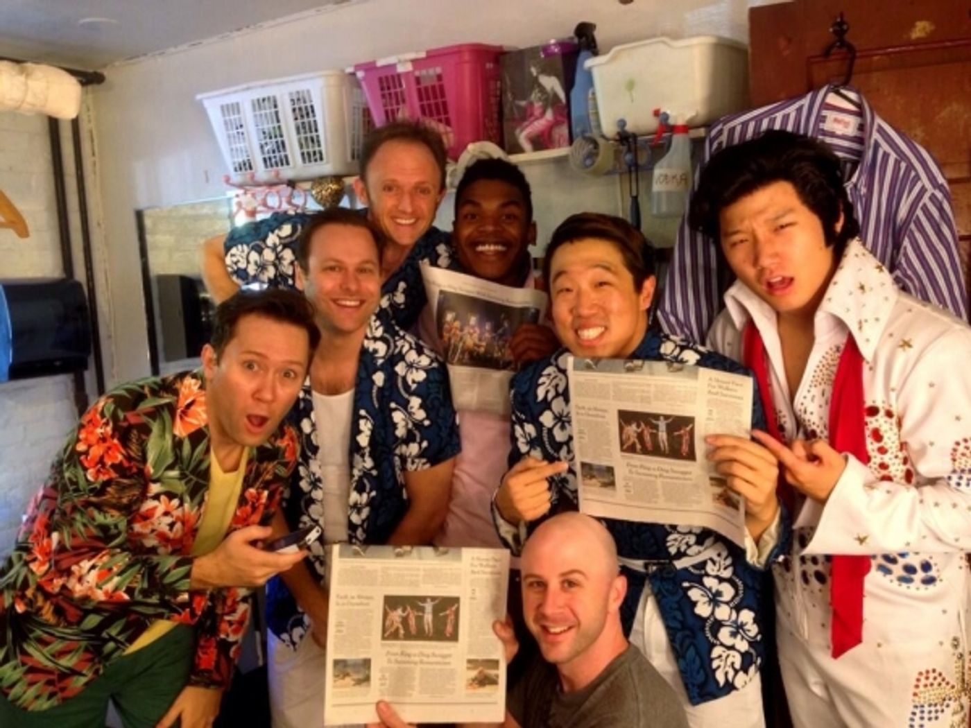 Photo Flash: Saturday Intermission Pics - Oct 12 - KINKY BOOTS Honors SOUL DOCTOR's Last Weekend on Broadway and More! Image