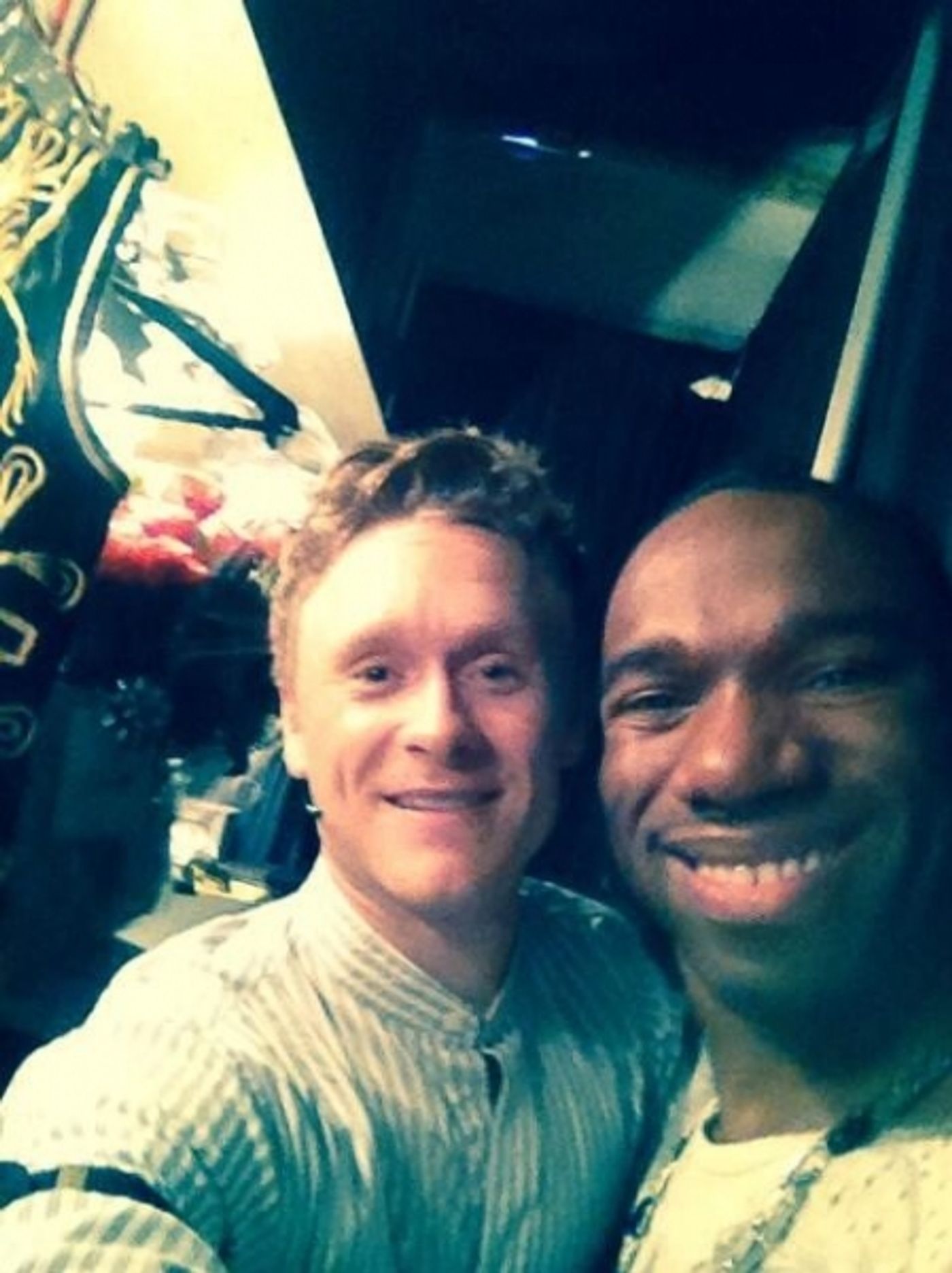 Photo Flash: Saturday Intermission Pics - Oct 12 - KINKY BOOTS Honors SOUL DOCTOR's Last Weekend on Broadway and More! Image