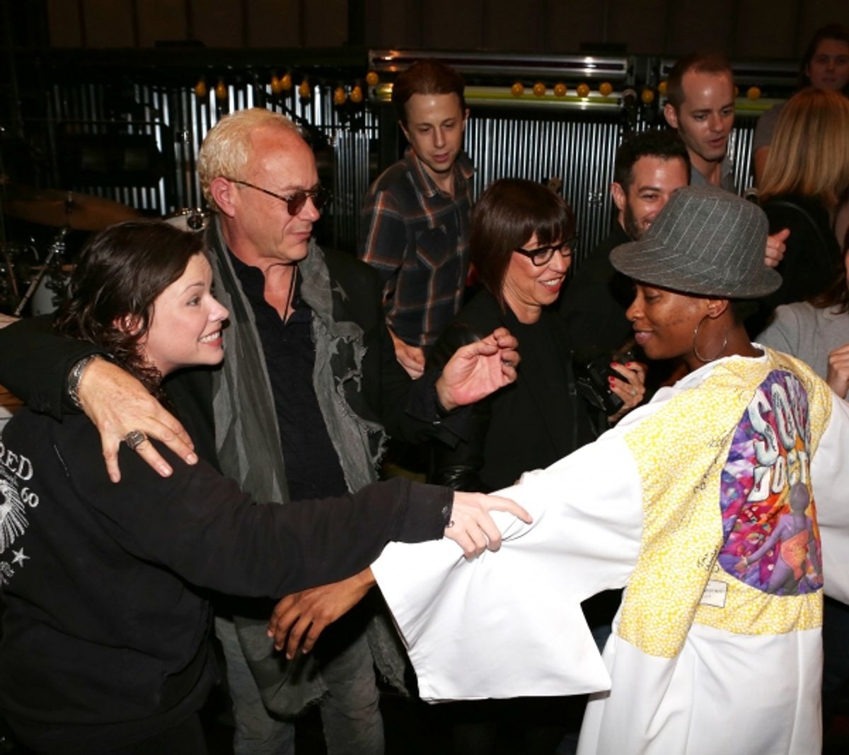 Mary Bridget Davies and Director Randy Johnson with Taprena Michelle Augustine  at 