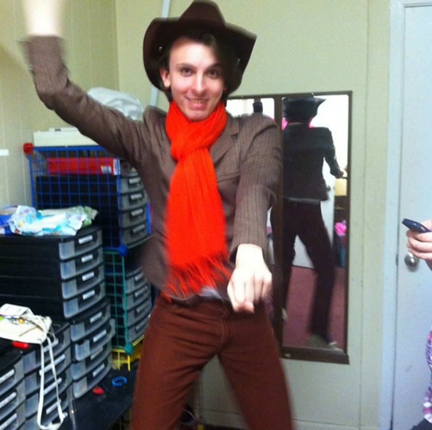 Photo Flash: Saturday Intermission Pics - Oct 12 - Part 2 - Lindsay Mendez Gets Green for WICKED; Plus Shots from MATILDA, The Old Globe's THE LAST GOODBYE & More!  Image