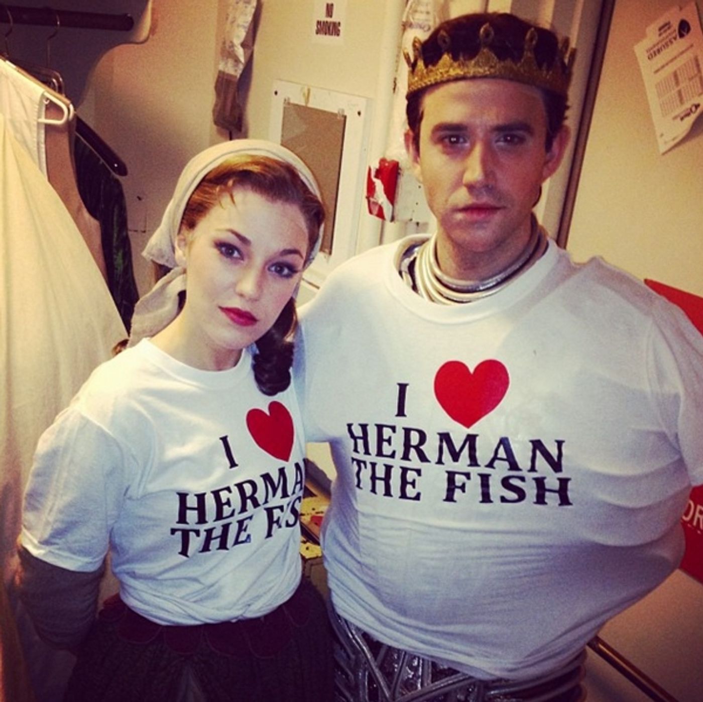 Photo Flash: Saturday Intermission Pics - Oct 12 - Part 2 - Lindsay Mendez Gets Green for WICKED; Plus Shots from MATILDA, The Old Globe's THE LAST GOODBYE & More!  Image