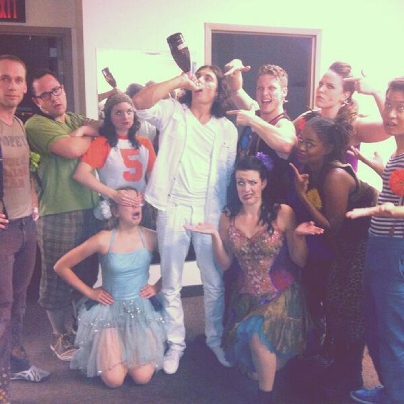 Photo Flash: Saturday Intermission Pics - Oct 12 - Part 2 - Lindsay Mendez Gets Green for WICKED; Plus Shots from MATILDA, The Old Globe's THE LAST GOODBYE & More!  Image