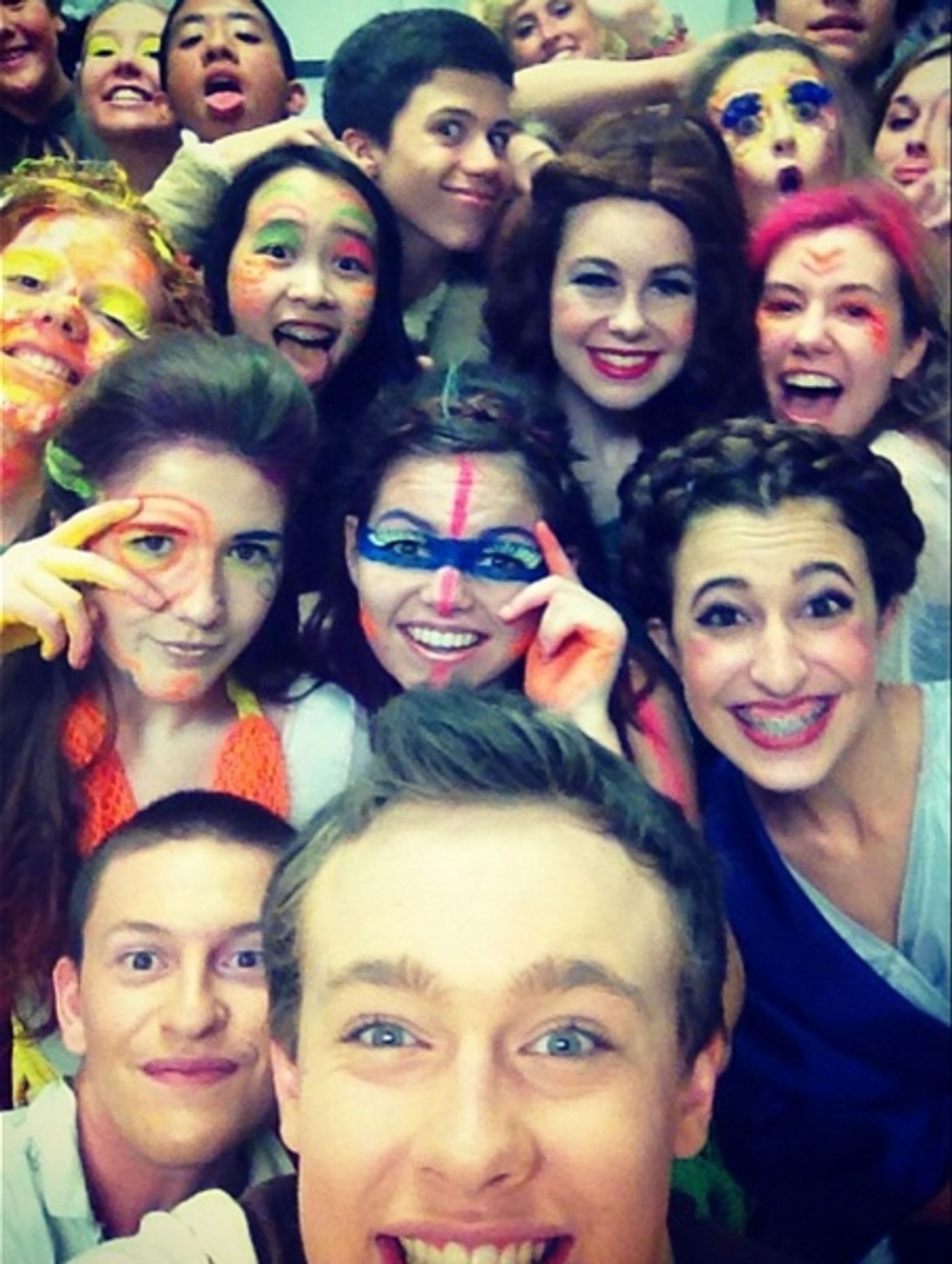 Photo Flash: Saturday Intermission Pics - Oct 12 - Part 2 - Lindsay Mendez Gets Green for WICKED; Plus Shots from MATILDA, The Old Globe's THE LAST GOODBYE & More!  Image