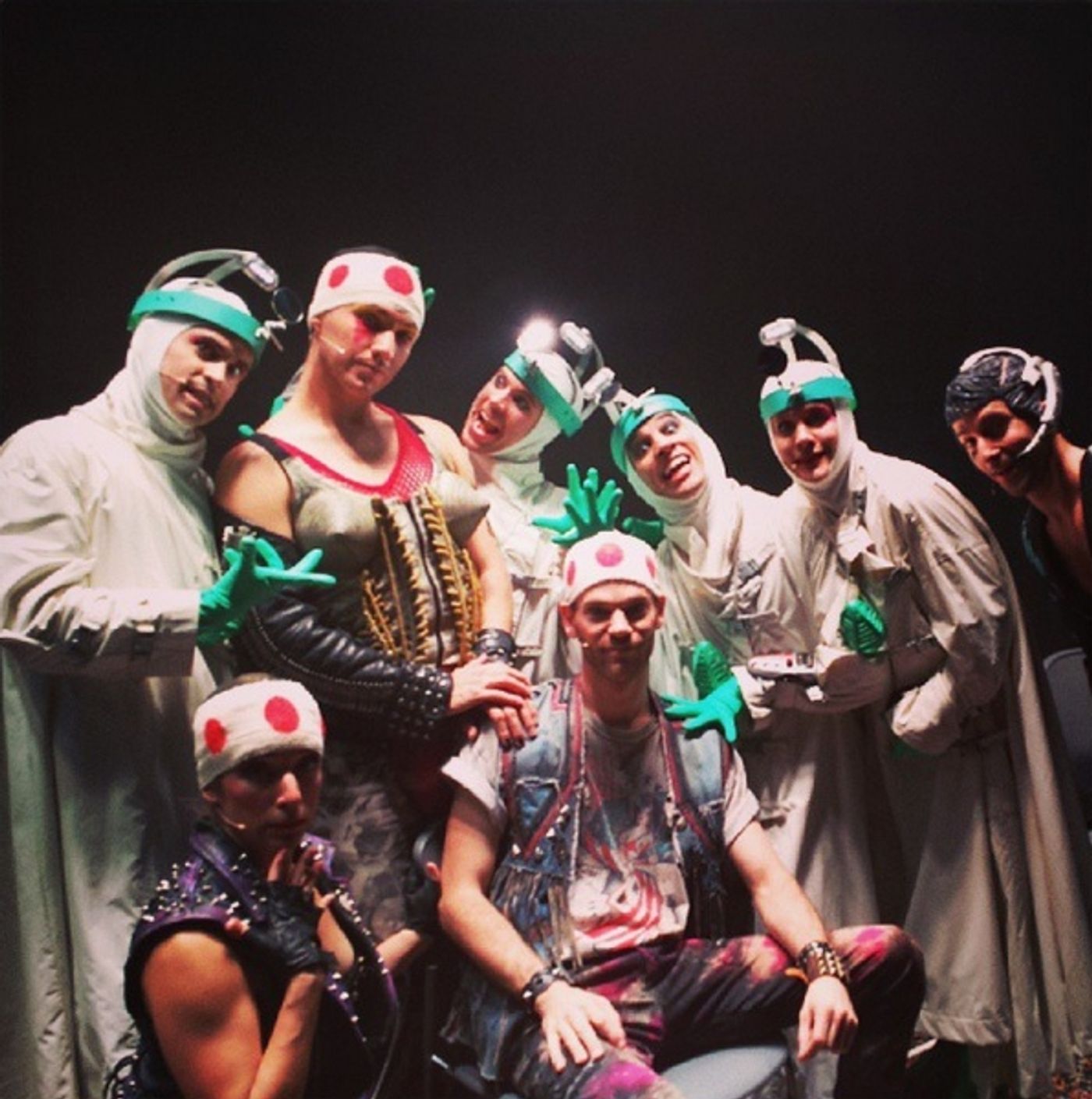 Photo Flash: Saturday Intermission Pics - Oct 12 - Part 2 - Lindsay Mendez Gets Green for WICKED; Plus Shots from MATILDA, The Old Globe's THE LAST GOODBYE & More!  Image