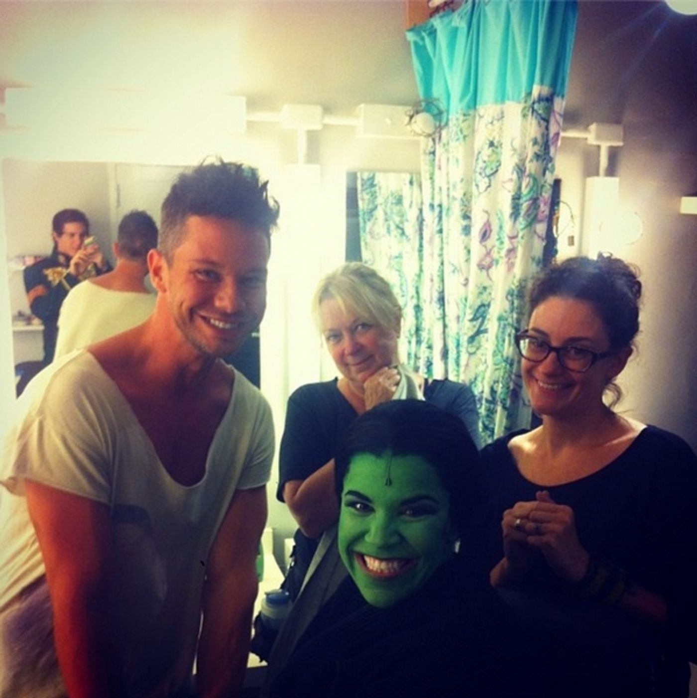 Photo Flash: Saturday Intermission Pics - Oct 12 - Part 2 - Lindsay Mendez Gets Green for WICKED; Plus Shots from MATILDA, The Old Globe's THE LAST GOODBYE & More!  Image