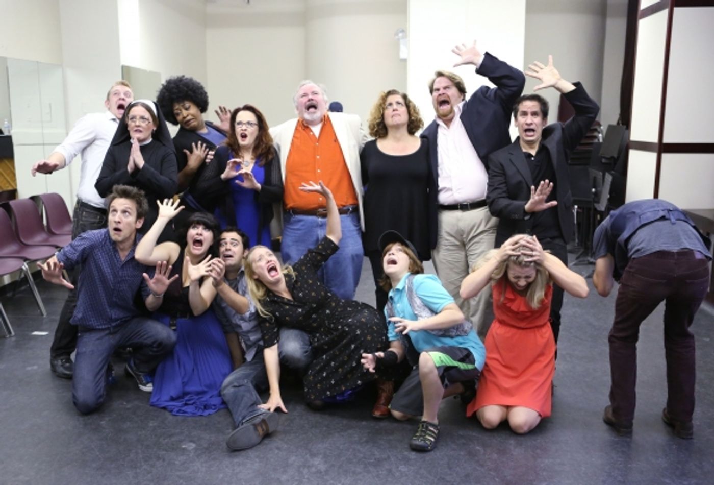 Photo Coverage: Cast of DISASTER! Meets the Press! Image