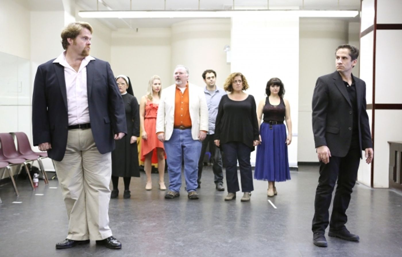 Photo Coverage: Cast of DISASTER! Meets the Press! Image