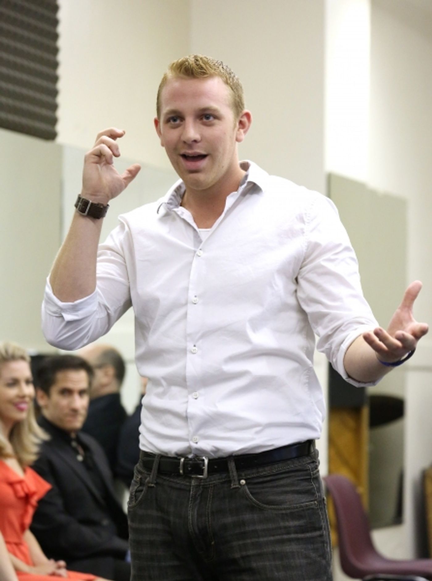 Photo Coverage: Cast of DISASTER! Meets the Press!  Image