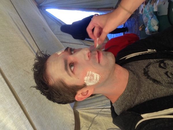 Clinton Sherwood and I get into character Photo