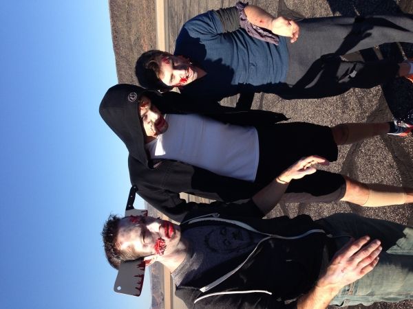 Clinton Sherwood and I get into character Photo