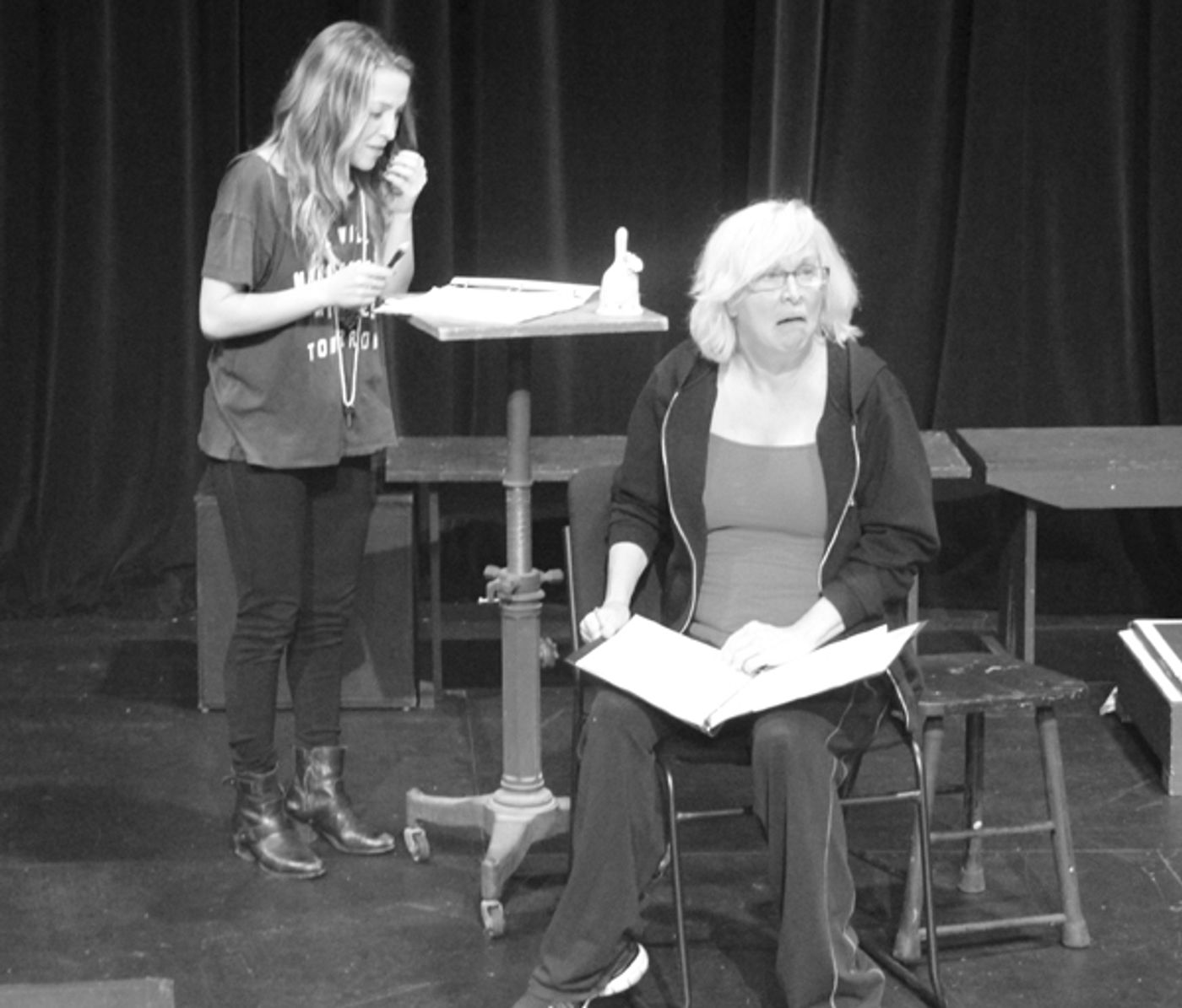 Photo Flash Exclusive: Inside Amas Musical Theatre's BLEEDING LOVE Staged Reading Rehearsals with Bryce Ryness, Nancy Opel & More  Image