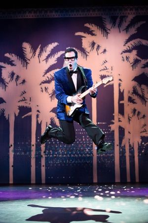 Sam Weber (Joe B. Mauldin) and Andy Christopher (Buddy Holly) @ BroadwayWorld Sam Weber (Joe B. Mauldin) and Andy Christopher (Buddy Holly) Photo