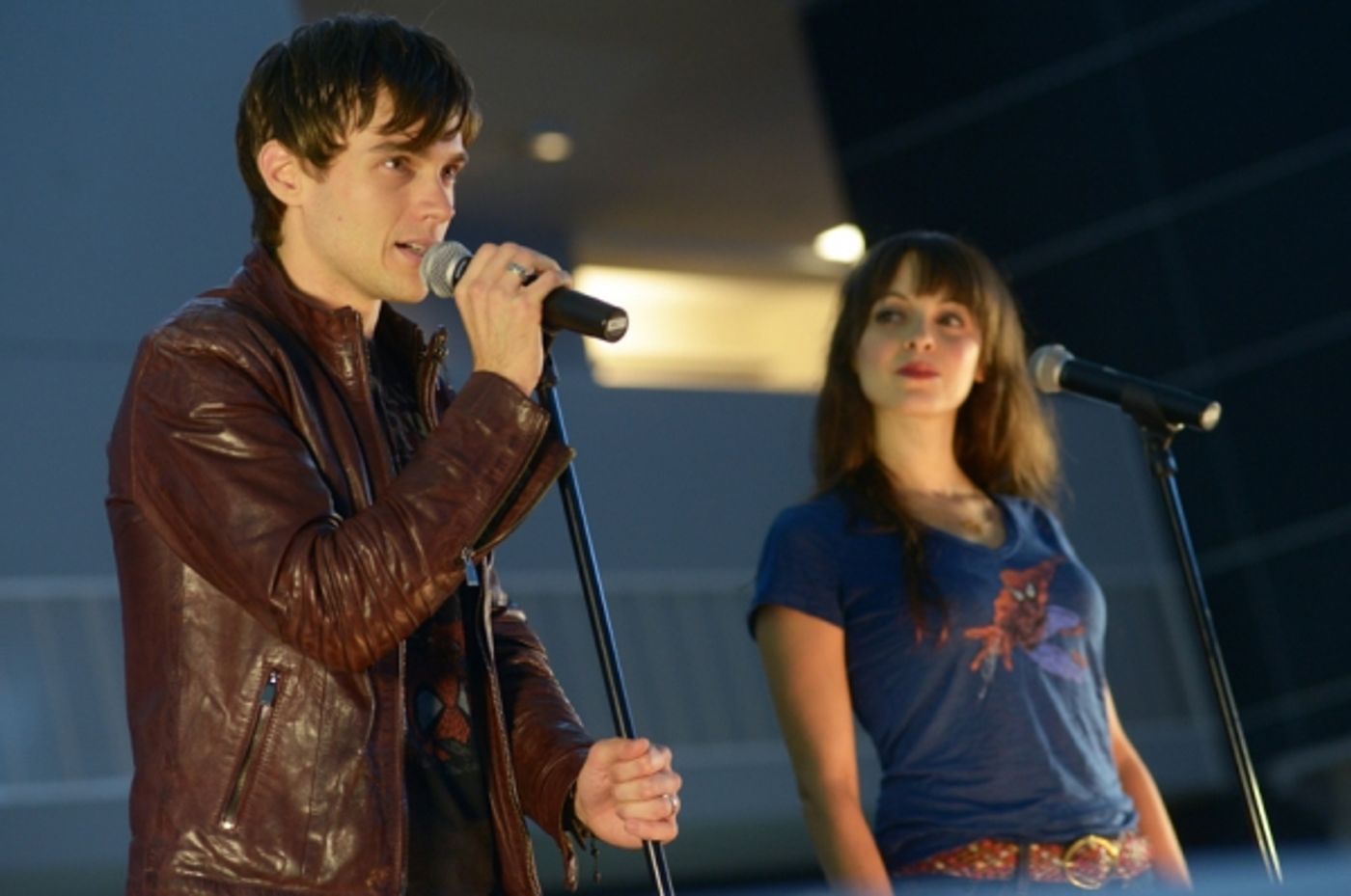 Photo Flash: SPIDER-MAN's Justin Matthew Sargent, Rebecca Faulkenberry and Christina DeCicco Perform at JFK Airport  Image