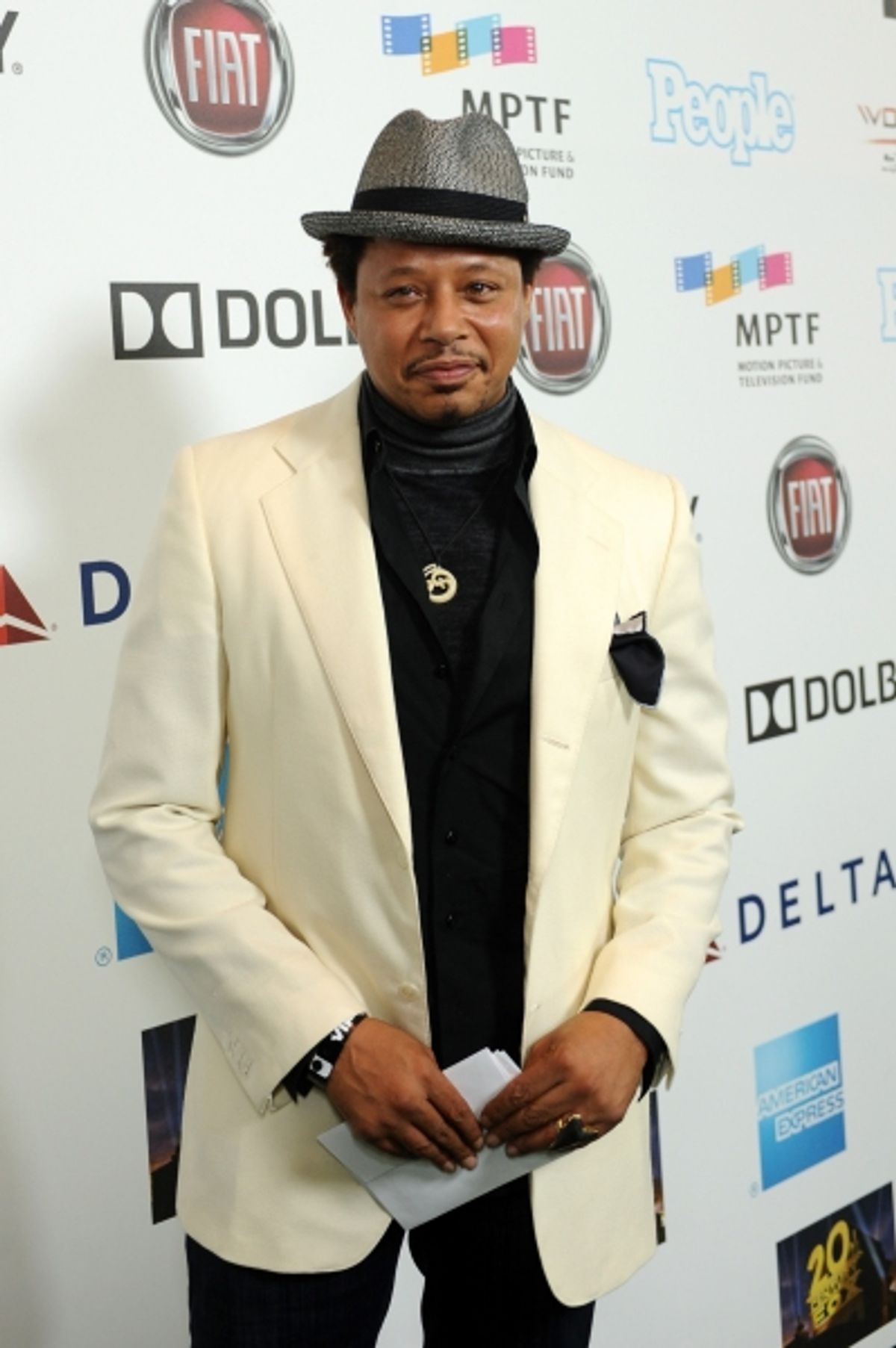 Actor Terrence Howard attends 'Hugh Jackman... One Night Only' Benefiting MPTF at Dolby Theatre on October 12, 2013 in Hollywood, CA at 