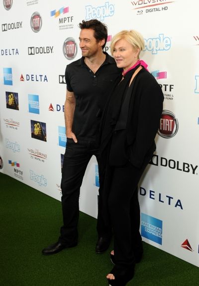 Actor Hugh Jackman and Deborra-Lee Furness attend "Hugh Jackman... One Night Only" Be Photo