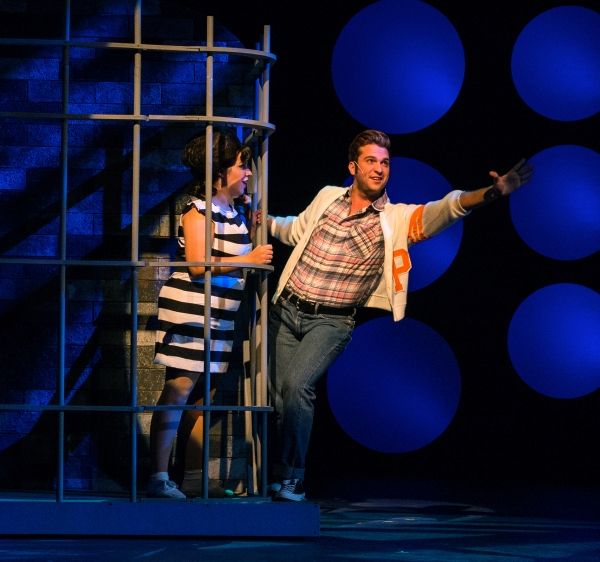 Link Larkin (ABT newcomer Sal Pavia) sings to a locked-up Tracy Turnblad (Victoria Ly Photo